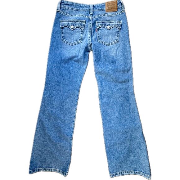 NWT Levis Noughties Bootcut Jeans Women 28 Y2K Blue Flap Pocket Low Rise Denim - Picture 2 of 9